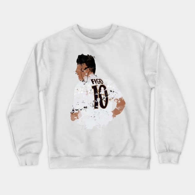 Luis Figo - Real Madrid Legend Crewneck Sweatshirt by FootballArcade